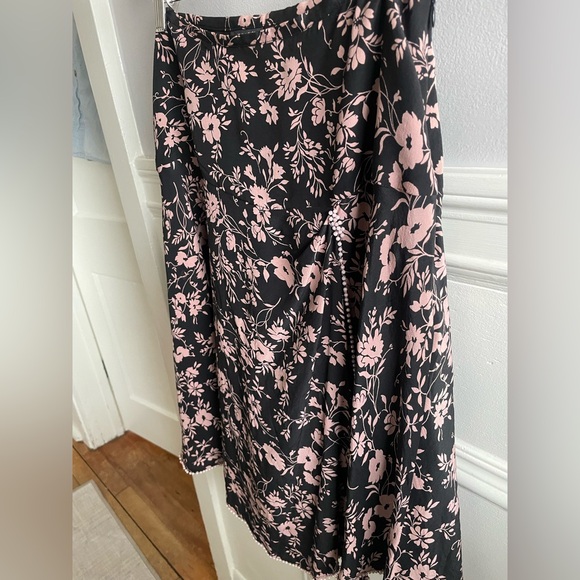 Y2K Anne Carson silk floral mini skirt-size 6 - Picture 8 of 11